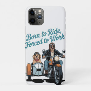 "Born to Ride, Forced to Work" Motorrad-Cartoon Case-Mate iPhone Hülle