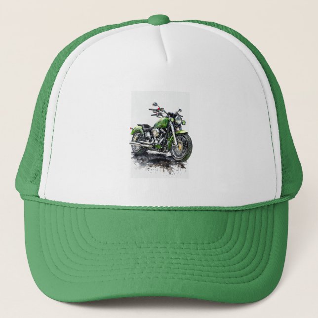 Born to Ride – Motorradmütze Truckerkappe (Vorderseite)