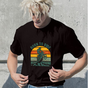 Born To Ride Vintage Motocross T-Shirt is translat