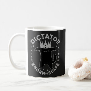 Born To Rule Lustiges Katzendesign Kaffeetasse