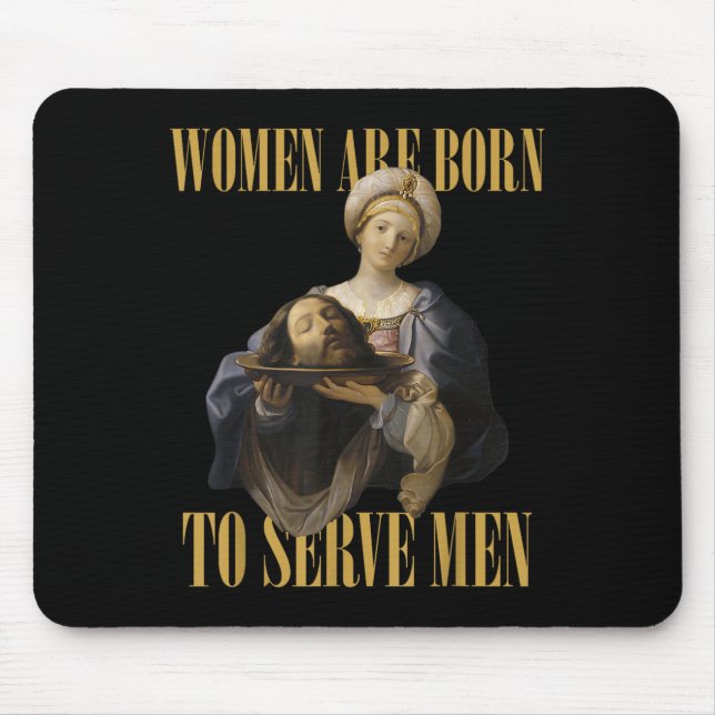 Born To Serve Men Christian Boss Girl Motivational Mousepad (Vorne)
