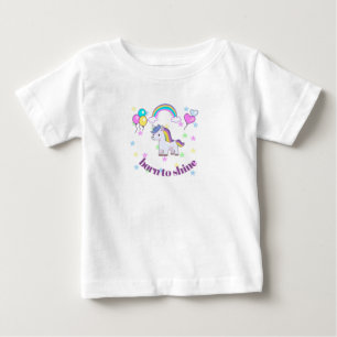 Born to Shine Einhorn-T-Shirt für Kleinkinder Baby T-shirt