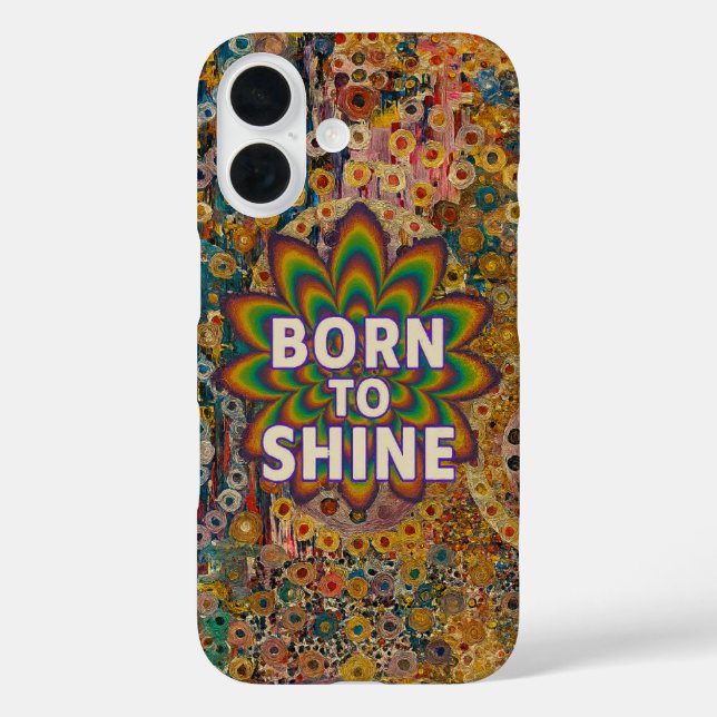 Born to Shine – Inspirational iPhone cover (Rückseite)