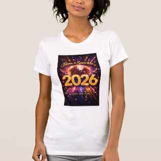 Born to Sparkle 2026 Disco-Kugel Frohes Neues Jahr T-Shirt