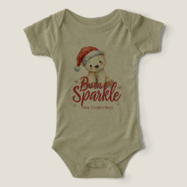 Born to Sparkle This Christmas Baby Shirt | Cute