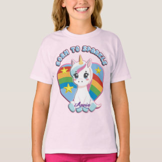 Born to Sparkle Unicorn T-shirt