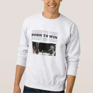 BORN TO WIN Schach-Sieg Hoodie – Motivierend