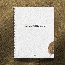 Born To Write Stories – Minimalist Writer’s Gift Notizbuch