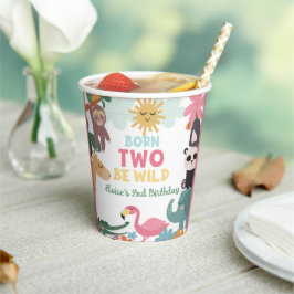 Born Two Be Wild Mädchen  Pappbecher
