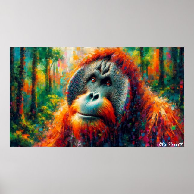 Bornean Orang-Utan 3 Poster (Vorne)
