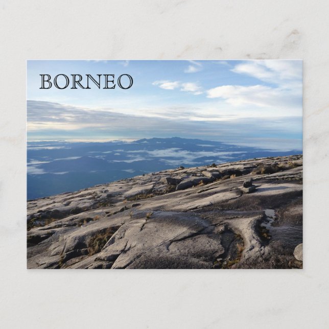 Borneo-Bergspitzen Postkarte (Vorderseite)
