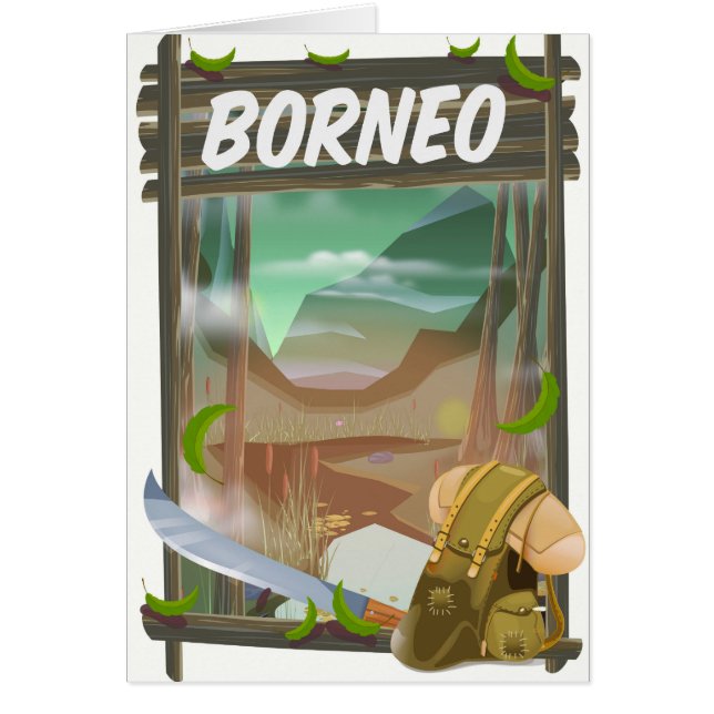 Borneo Jungle Reiseplakat (Vorne)