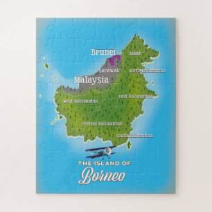 Borneo-Karte Puzzle