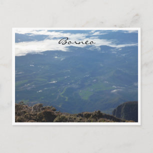 Borneo Kinabalu-Ansicht Postkarte