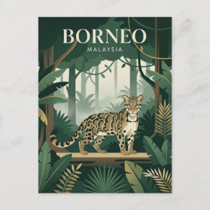 Borneo Malaysia Postkarte