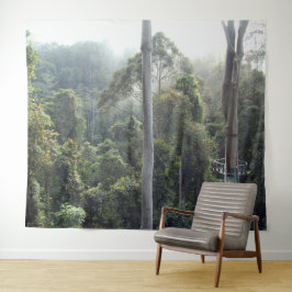 Borneo Ranforest Jungle Canopy Landschaft Hintergr Wandteppich