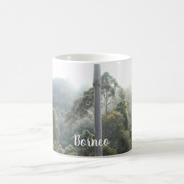 Borneo Regenwald Dschungel Treetops Landschaftssze Kaffeetasse (Mittel)