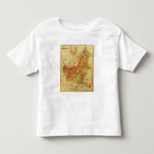 BorneoPanoramic MapBorneo Kleinkind T-shirt
