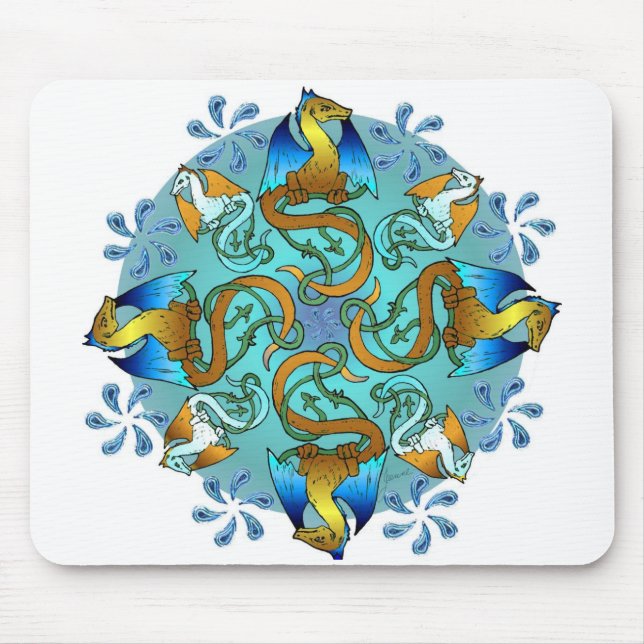 Bornholm-Blues Mousepad (Vorne)