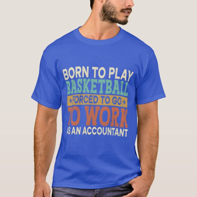 Borno Play Basketball Forced Sports Accountant fri T-Shirt (Vorderseite)