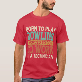 Borno Play Bowling erzwungene Sportler-Geschenk T-Shirt