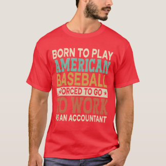 Borno spielt amerikanisches Baseball Zwangssport R T-Shirt