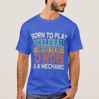 Borno spielt Pickleball, gezwungener Sportler Mädc T-Shirt
