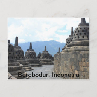 Borobodur Budhist Temple, Indonesien Postkarte