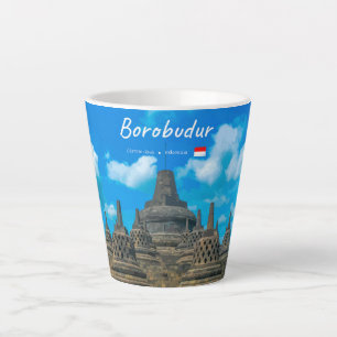 Borobudur, Indonesien - Antiker buddhistischer Tem Milchtasse