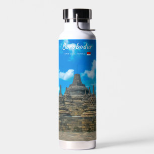 Borobudur, Indonesien - Antiker buddhistischer Tem Trinkflasche