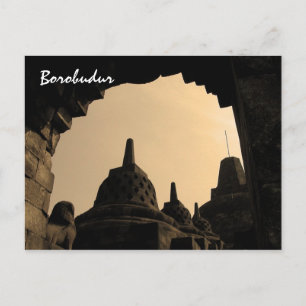Borobudur Postkarte