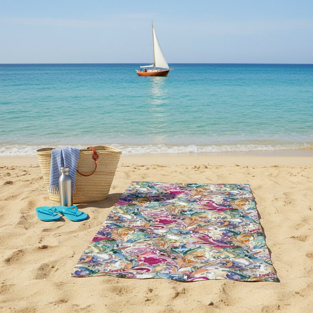 Boroke Blumenmuster Strandtuch (Von Creator hochgeladen)