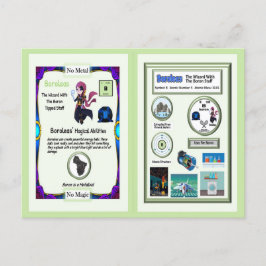 Boroleas - Boron Trading Card Postkarte
