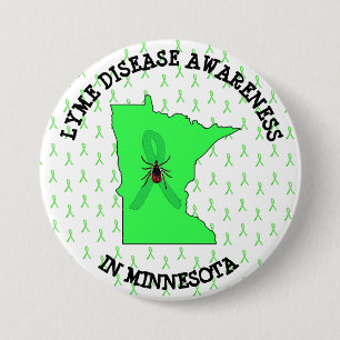 Borreliose-Bewusstsein in Minnesota Button