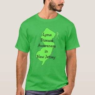 Borreliose-Bewusstsein in New Jersey T-Shirt