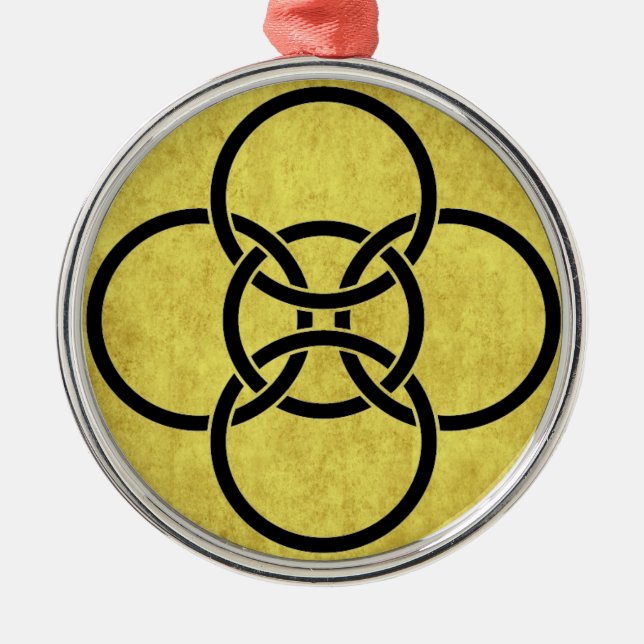 Borromäische Kreuzritte Ornament Aus Metall (Vorne)