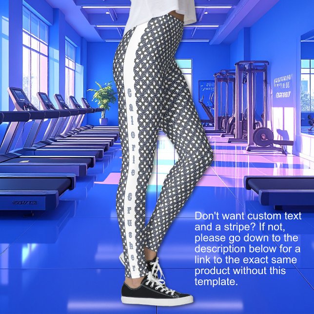 Borromäische Ringe - Blau Lila und Grau MIT TEXT Leggings (Borromean Rings - Blue Purple and Gray WITH TEXT Leggings)