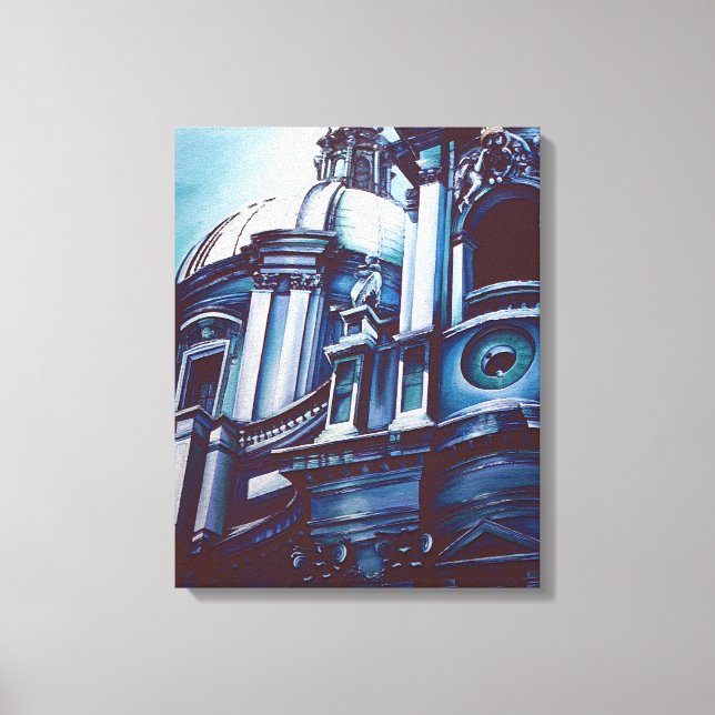 Borromini-Fassade Leinwanddruck (Vorderseite)