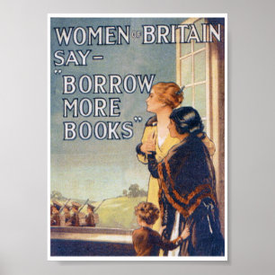 Borrow more books poster