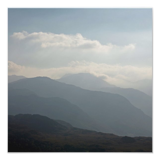 Borrowdale aus Wallacrag Keswick Lake District Fotodruck (Vorne)