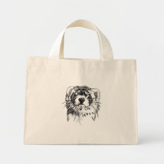 Borsa con furetto mini stoffbeutel