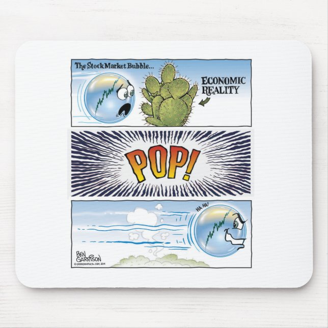 Börse-Blase Mousepad (Vorne)