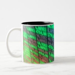 Börse-Digital-Brett Zweifarbige Tasse