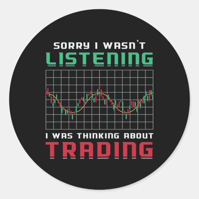 Börse Sorry, dass ich den Bärenhändler nicht angeh Runder Aufkleber (Vorderseite)