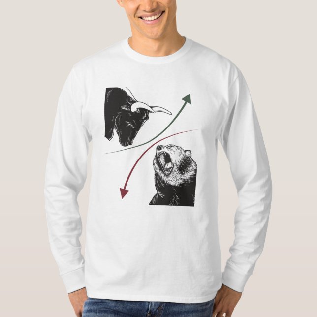 Börsenaktien Börsenkurse als Bärenpreise T-Shirt (Vorderseite)