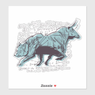 Börsenanalyse Aufkleber