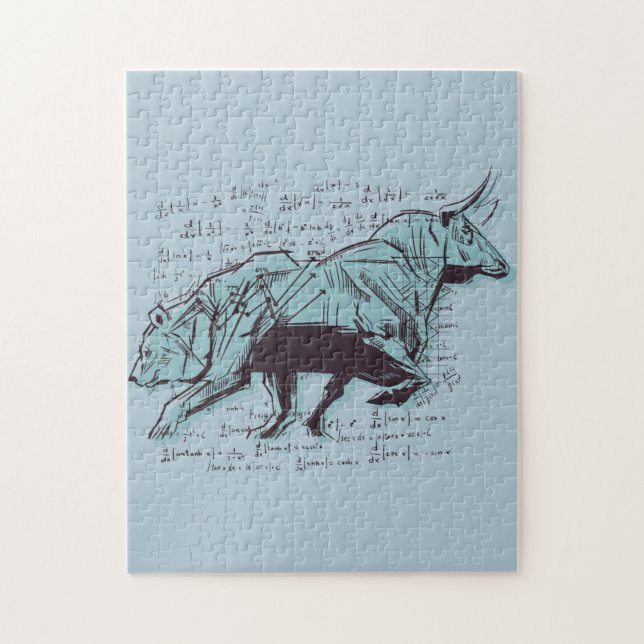 Börsenanalyse Puzzle (Vertikal)