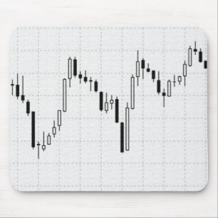Börsendiagramm für Candlestick Mousepad