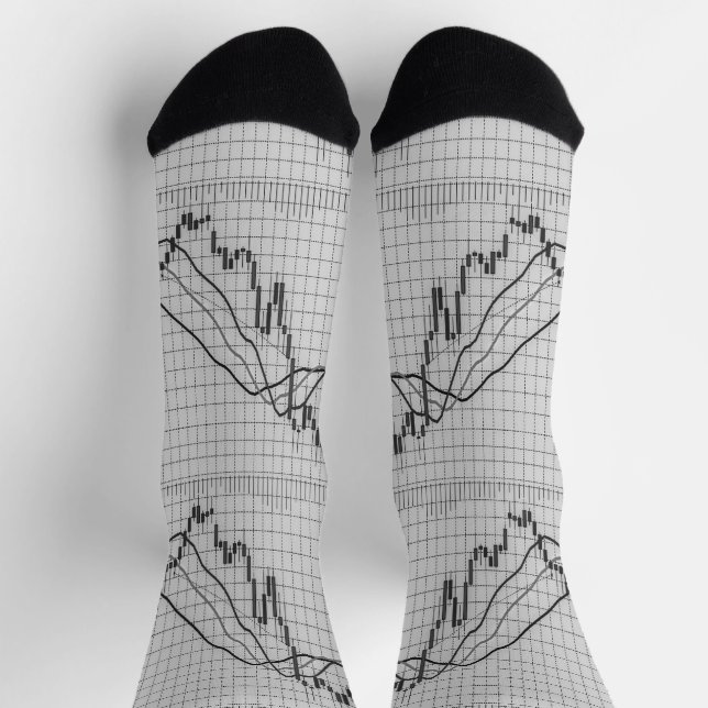 Börsendiagramm für Candlestick Socken (Oben)