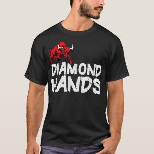 Börsendiamant Hands Bull TShirt Geschenk